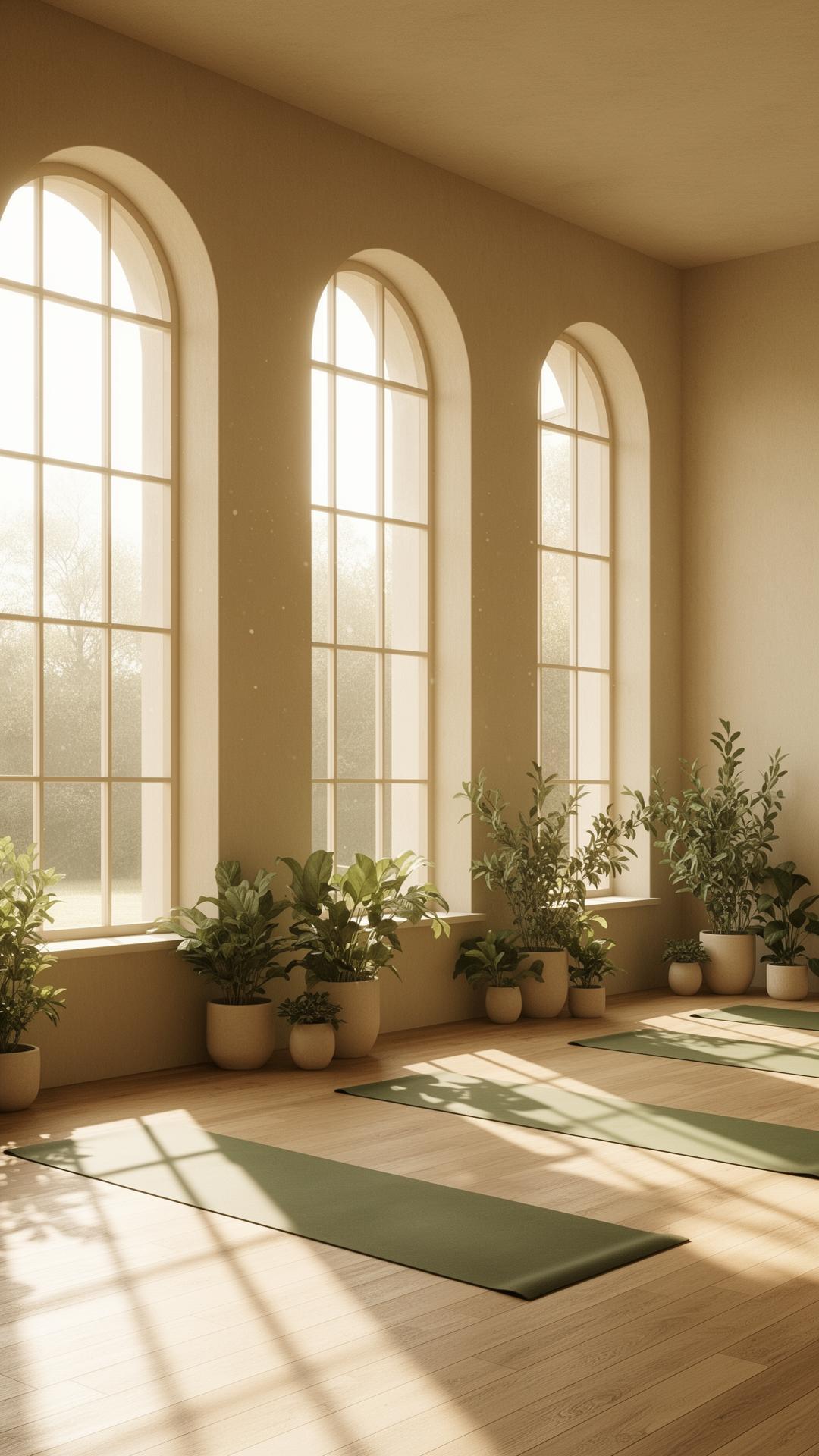 Sun-drenched Solstice Yoga studio